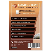 Протектор для карт Games 7 Days 80 х 120 мм, Ultra-Fit, 100 шт (STANDART) (GSD-018012)