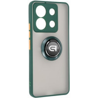 Чохол до мобільного телефона Armorstandart Frosted Matte Ring Xiaomi Redmi Note 13 Pro 5G / Poco X6 5G Dark Green (ARM72725)