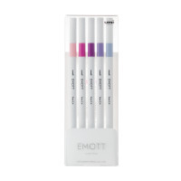 Лайнер UNI набір Emott Floral Color 0.4 мм 5 кольорів (PEM-SY/5C.07FC)