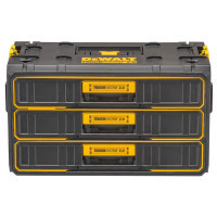 Ящик для інструментів DeWALT TOUGHSYSTEM 2.0, 555х355х305 мм., модуль на 3 ящики (DWST08330-1)