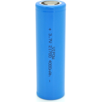 Акумулятор 21700 4000mAh, 3.7V, Blue, FlatTop Vipow (ICR21700-4000mAhFT / 31078)