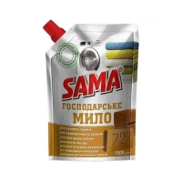 Гель для прання Sama Мило господарське рідке Дой-пак 1.5 кг (4820270630778)
