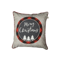 Наволочка Прованс декоративна Меry Cristmas сіра 45х45 (031692)