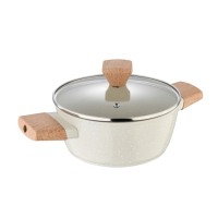 Каструля Bergner Naturally, з кришкою 20 см, 2.4 л (BG-34745-CR)