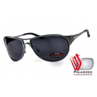 Сонцезахисні окуляри BluWater Alumination-3 Gun Metal Polarized Сірі (4АЛЮМ3-Г20П)