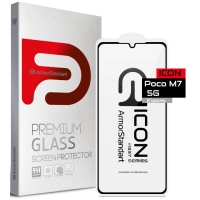 Скло захисне Armorstandart Icon Xiaomi Poco M7 5G Black (ARM85173)