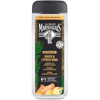 Гель для душу Le Petit Marseillais 4 в 1 Імбир і кипарисове дерево 400 мл (3574661715933)