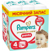 Підгузки Pampers Premium Care Pants Розмір 4 (9-15 кг) 94 шт (8006530320160)