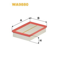 Повітряний фільтр для автомобіля Wixfiltron WA9880