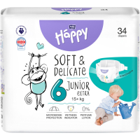Підгузки Bella Happy 6 Junior Extra 15+ кг 34 шт (5900516605544)