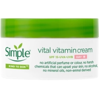 Крем для обличчя Simple Vital Vitamin Cream SPF15 Kind to Skin Денний вітамінний 50 мл (8710447486337)