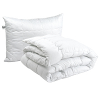 Ковдра Руно набір ковдра силіконова Warm Silver 140х205 + 1 подушка 50х70 (924.52_Warm Silver)