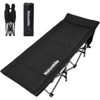 Розкладачка Naturehike CNK2300WS010, поліестер Oxford, чорна (6976507665209)
