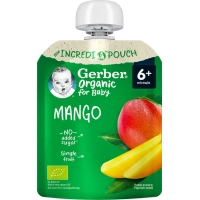 Дитяче пюре Gerber Organic манго з 6 місяців 80 г (1227092)