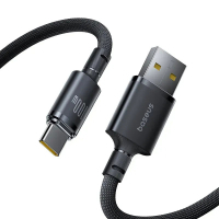 Дата кабель USB 2.0 AM to USB-C 1.0m 100W/7.5W black Baseus (E0426W01)