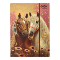 Папка для трудового навчання ZiBi для праці та зошитів HORSES, картонна, на гумці А4 (225 x 316 мм) (ZB.14940-14)
