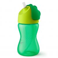 Поїльник-непроливайка Philips AVENT з трубочкою 300 мл 12 міс+, зелений (SCF798/01)