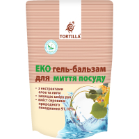 Засіб для ручного миття посуду Tortilla Еко гель-бальзам запаска 500 мл (4820178061421)