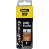 Скоби для будівельного степлера Stanley CABLE, тип "7", L=10мм, напівкруглі, 1000шт. (1-CT106T)