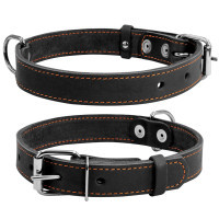 Нашийник для тварин Collar одинарний Ш 25 мм Д 38-50 см чорний (02191)
