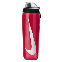 Пляшка для води Nike Refuel Bottle Locking Lid 24 OZ червоний, чорний, сріблястий 709 мл N.100.7668.640.24 (887791745484)