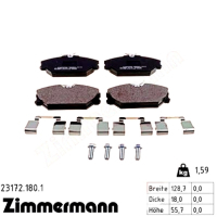 Гальмівні колодки ZIMMERMANN 23172.180.1