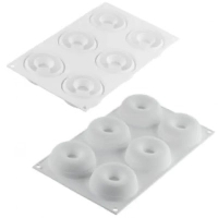 Форма для випікання Silikomart "донатс" d 72 h27 мм (6х80 мл) (DONUTS GOURMAND 80)