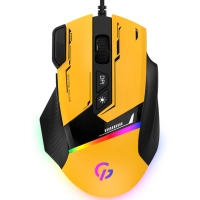 Мишка GamePro GM300Y USB Yellow/Black (GM300Y)