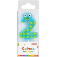 Свічка Maxi "2" 4,5 см, на торт (MX622053-2)