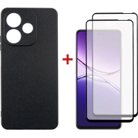 Чохол до мобільного телефона Dengos Oppo A5 Pro Case Soft + 2 Glass (Black) (DG-CTG2P-22)