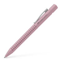 Ручка кулькова Faber-Castell автоматична Grip 2010, корпус пудровий рожевий, стрижень синій М (0.7 мм) (32028)