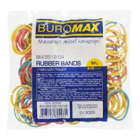 Резинки для грошей Buromax 50 г, асорті (BM.5518-04)
