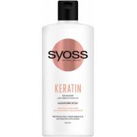 Кондиціонер для волосся Syoss Keratin з блакитним лотосом для ламкого волосся 440 мл (4015100338980/9000101278217)