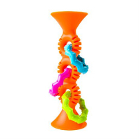 Брязкальце Fat Brain Toys прорізувач на присосках pipSquigz Loops помаранчевий (F165ML)