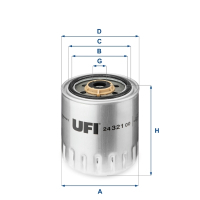 Фільтр паливний UFI 24.321.00
