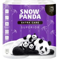 Туалетний папір Сніжна Панда Extra Care Superior 4 шари 8 рулонів (4820183970633)