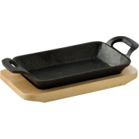 Сковорода MasterPro Foodies cook&share, 17x10 см з серверувальною дошкою (BGMP-3807-EM)