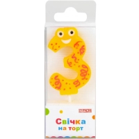 Свічка Maxi "3" 4,5 см, на торт (MX622053-3)