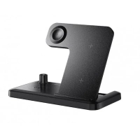Зарядний пристрій Essager 4-in-1 wireless charger 15W foldable desktop black (EWXZM-JC01-Z)