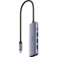 Концентратор Cudy USB-C 5-in-1 1xHDMI 4K + 1xUSB-C PD100W + 1xUSB 3.0 5Gbps + 2xUSB 2.0 (UH405)