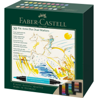 Художній маркер Faber-Castell двосторонніх Pitt Artist Pen Dual Marker, 30 кольорів (32419)
