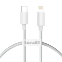 Дата кабель USB-C to Lightning 1.0m PD20W white Baseus (CATLYS-B02)