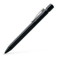 Ручка кулькова Faber-Castell автоматична Grip 2010, корпус чорний, стрижень синій М (0.7 мм) (32214)
