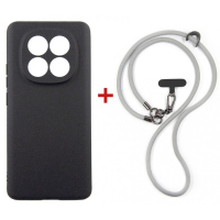 Чохол до мобільного телефона Dengos Case + Cross-body Strap Xiaomi Redmi Note 15 Black+Grey (DG-KM-CCRB-33)