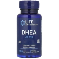 Вітамінно-мінеральний комплекс Life Extension Дегідроепіандростерон, 25 мг, DHEA, 100 капсул (LEX-33510)