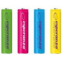 Акумулятор Esperanza AAA 1000mAh Ni-MH * 4 mix of colors (EZA107)