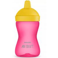 Поїльник-непроливайка Philips AVENT з твердим носиком Рожева 300 мл (SCF804/04)