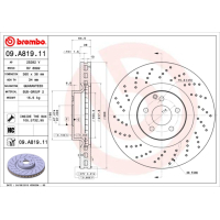 Гальмівний диск Brembo 09.A819.11