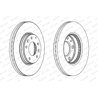 Гальмівний диск FERODO DDF1210C