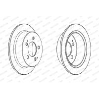 Гальмівний диск FERODO DDF1753C